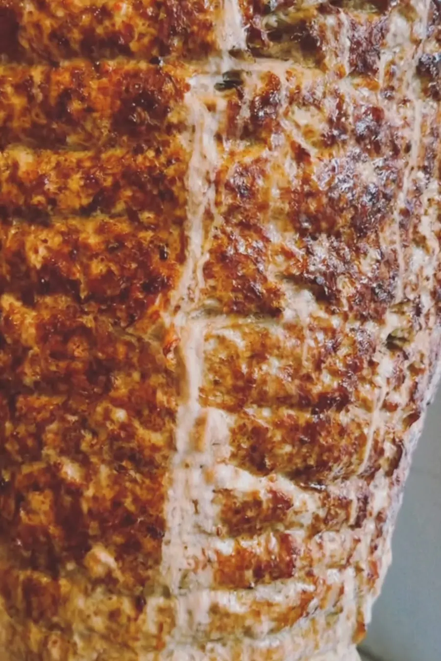 Spieß am Grill, Nahaufnahme